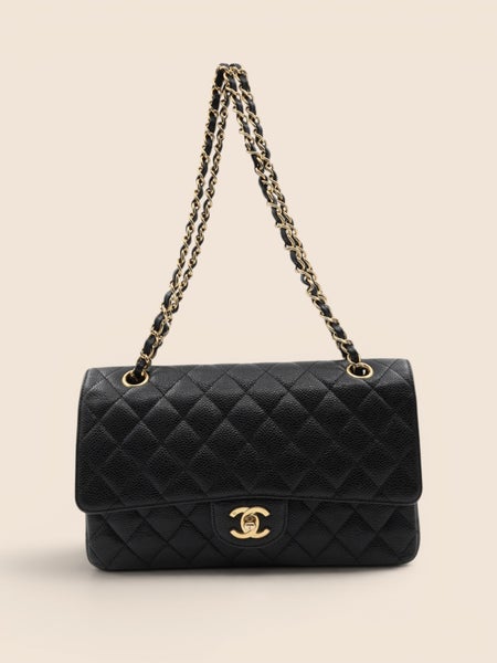 Chanel Double Flap Bag Medium Caviar